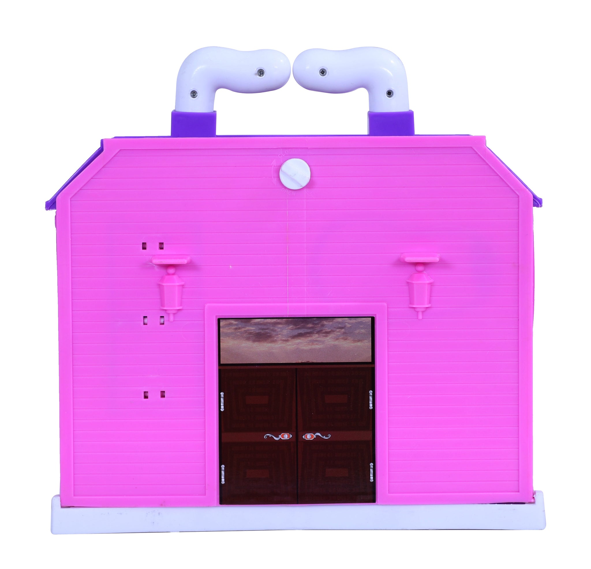 Pink Little Family Dollhouse My Family Doll House 35 Pcs Girls Role