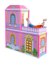 Load image into Gallery viewer, My Pretty Doll House | Girls Role Playset | Pretend Play | Doll House with Furniture | Dollhouse Accessories | Imaginative Play | Playhouse | For Kids Age 3+ years
