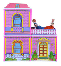 Load image into Gallery viewer, My Pretty Doll House | Girls Role Playset | Pretend Play | Doll House with Furniture | Dollhouse Accessories | Imaginative Play | Playhouse | For Kids Age 3+ years
