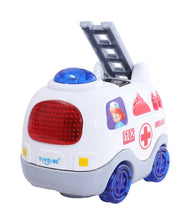 Load image into Gallery viewer, Ambulance Bump &#39;N&#39; Go | Lights &amp; Sound | Musical Baby Toy | Baby Ambulance Toy | Active Play Toy | Battery Operated Toy | Educational Toy for Infants | Infant Sensory Play Toy | For New Born &amp; Toddlers
