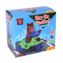 Load image into Gallery viewer, Bear On Scooter Bump &#39;N&#39; Go | Lights &amp; Sound | Musical Baby Toy | Baby Dance Toy | Active Play Toy | Battery Operated Toy | Educational Toy for Infants | Infant Sensory Play Toy | For New Born &amp; Toddlers
