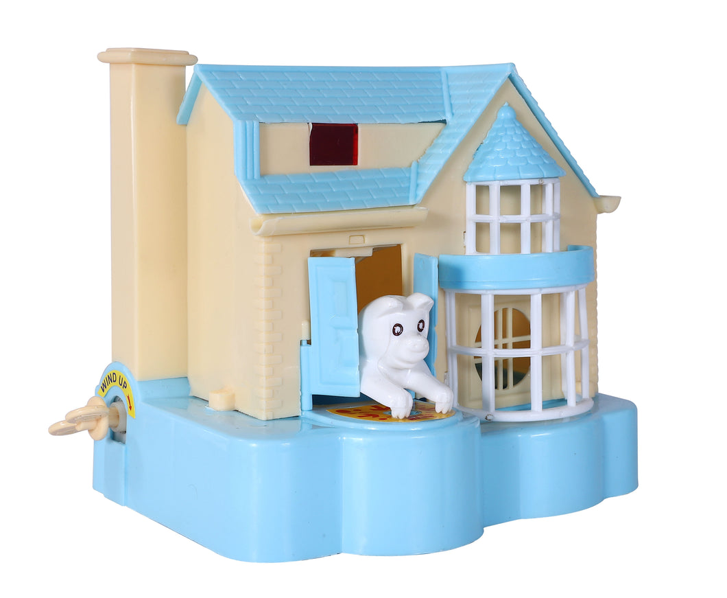 Puppy House Coins Bank Blue