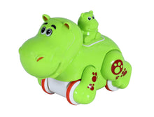 Load image into Gallery viewer, Press &amp; Go Cute Animal - Hippo | Friction Powered Toy | Unbreakable Toy | Durable Crawling Animal Toy | Made in India | For kids 1+ year
