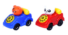 Load image into Gallery viewer, Pull String Telephone Car | Crib &amp; Stroller Toy | Educational Pull Toy | Baby Pull Car | Infant learning toy | Sensory development toy For Toddlers
