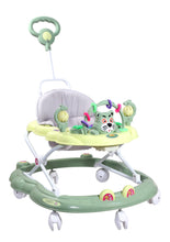 Load image into Gallery viewer, My Cat Baby Walker - Green | With Parental Handle | Musical Sound Tray | Light-weight &amp; Portable | Comfortable Seat | Rotatable Wheel | Infant &amp; Baby Activity Walker
