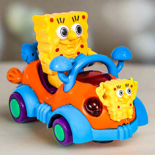 Sponge Bob Mushroom Rider Bump 'N' Go | Lights & Sound | Musical Baby Toy | Baby Dance Toy | Active Play Toy | Battery Operated Toy | Educational Toy for Infants | Infant Sensory Play Toy | For New Born & Toddlers
