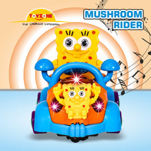 Load image into Gallery viewer, Sponge Bob Mushroom Rider Bump &#39;N&#39; Go | Lights &amp; Sound | Musical Baby Toy | Baby Dance Toy | Active Play Toy | Battery Operated Toy | Educational Toy for Infants | Infant Sensory Play Toy | For New Born &amp; Toddlers
