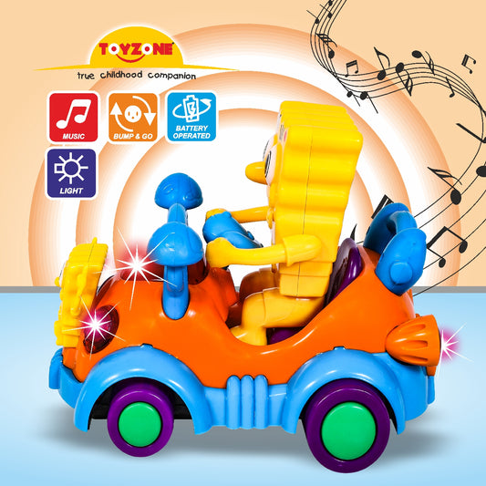 Sponge Bob Mushroom Rider Bump 'N' Go | Lights & Sound | Musical Baby Toy | Baby Dance Toy | Active Play Toy | Battery Operated Toy | Educational Toy for Infants | Infant Sensory Play Toy | For New Born & Toddlers