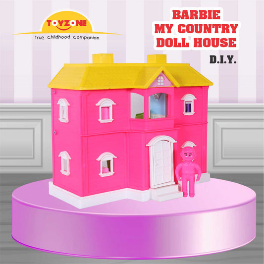 Barbie My Country Doll House| Girls Role Playset | Pretend Play | Doll House with Furniture | Dollhouse Accessories | Imaginative Play | Playhouse | For Kids Age 3+ years
