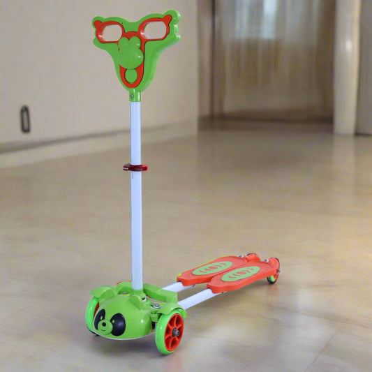 My first bear scooter  | Kids Scooter | Adjustable & Foldable Scooter | Skateboard Scooter | Rear Brake Scooter for kids | Foldable Kids Scooter | For Kids age 5+ years