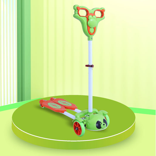 My first bear scooter  | Kids Scooter | Adjustable & Foldable Scooter | Skateboard Scooter | Rear Brake Scooter for kids | Foldable Kids Scooter | For Kids age 5+ years