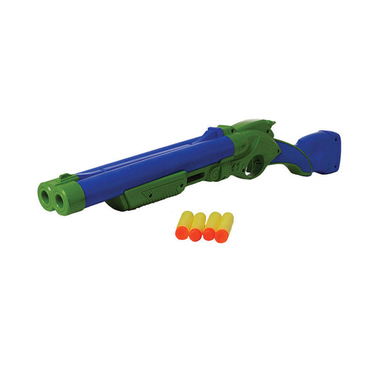Ninja Turtle Double Barrel Shotgun | Foam Blaster Gun | Safe & Long Range | Lock & Load Pump Action | Toy Shotgun | Dart Shooter | Target Shooting Gun | For Kids, Teens, Adults