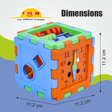 Load image into Gallery viewer, Play &amp; Learn Cube | Early learning cube toy | Interactive learning toy | Shape sorting toy | Multi-functional educational cube | Play and learn Activity cube | Tactile learning toy | Early childhood development toys for toddlers
