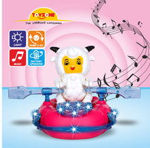 Load image into Gallery viewer, Sheep On Boat Bump &#39;N&#39; Go | Lights &amp; Sound | Musical Baby Toy | Baby Dance Toy | Active Play Toy | Battery Operated Toy | Educational Toy for Infants | Infant Sensory Play Toy | For New Born &amp; Toddlers
