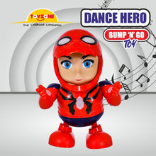 Load image into Gallery viewer, Spiderman Dance Hero Bump &#39;N&#39; Go | Lights &amp; Sound | Musical Baby Toy | Baby Dance Toy | Active Play Toy | Battery Operated Toy | Educational Toy for Infants | Infant Sensory Play Toy | For New Born &amp; Toddlers
