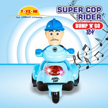 Load image into Gallery viewer, Super Cop Rider Bump &#39;N&#39; Go | Lights &amp; Sound | Musical Baby Toy | Active Play Toy | Battery Operated Toy | Educational Toy for Infants | Infant Sensory Play Toy | For New Born &amp; Toddlers
