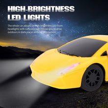 Load image into Gallery viewer, Mini Pro RC Car - Yellow | 27 MHz Fully Functionable | 1:24 Scale | Battery &amp; Charger Cable | Range upto 25m | Luminous Headlight | Perfect Tyre Grip | For Age 4+ Years
