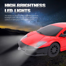 Load image into Gallery viewer, Mini Pro RC Car - Red | 27 Mhz Fully Functionable | 1:24 Scale | Battery &amp; Charger Cable | Range upto 25m | Luminous Headlight | Perfect Tyre Grip | For Age 4+ Years
