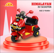 Load image into Gallery viewer, Himalayan Electric Scooter - Red | Rechargeable Scooty | Powered by 6V &amp; 4.5 AH Battery | Ride-On Scooter | Kids Electric Scooty | For Kids 2+ Years
