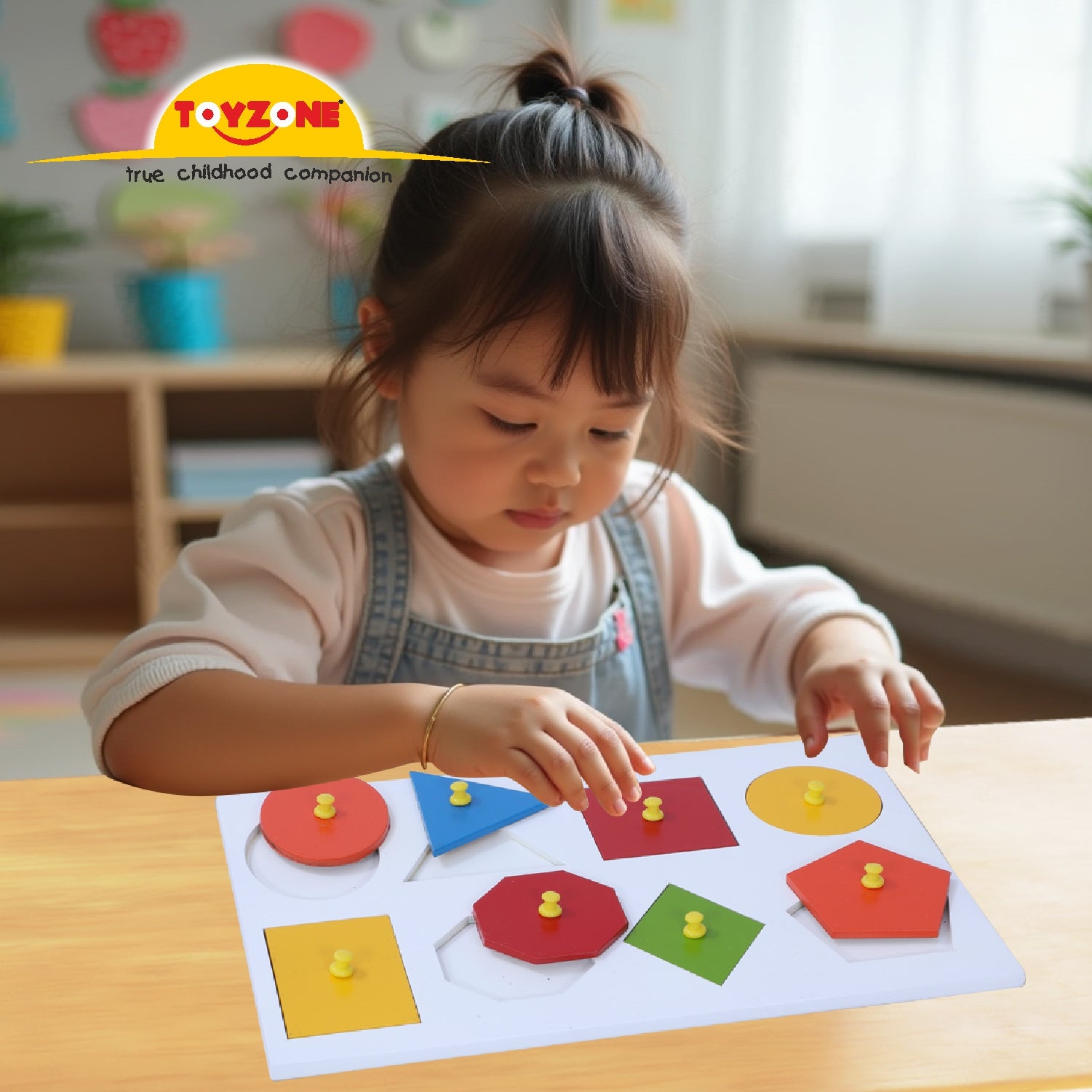Puzzle Wooden Shapes Set – toyzone.in