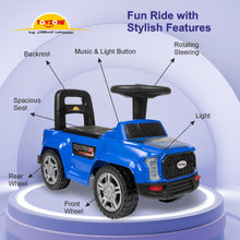 Load image into Gallery viewer, Raptor Ride on - Blue | Car for Kids | Toddlers Push Car with Backrest | Music &amp; LED Light | Under Seat Storage | For kids 2+ Years
