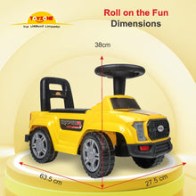 Load image into Gallery viewer, Raptor Ride on - Yellow | Car for Kids | Toddlers Push Car with Backrest | Music &amp; LED Light | Under Seat Storage | For kids 2+ Years
