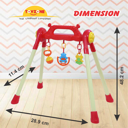 Giraffe Baby Play Gym | Baby Activity Gym | Hanging Rattles Toy | Early Learning Baby Gym | Rattle Play Mat for infants