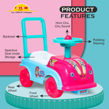 Load image into Gallery viewer, Barbie Mini Ride On | Push Ride-on | Push Car with Storage | Ride-On Car with Backrest | Ride On for Toddlers | For Kids 3+ years
