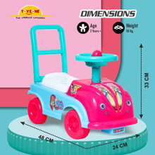 Load image into Gallery viewer, Barbie Mini Ride On | Push Ride-on | Push Car with Storage | Ride-On Car with Backrest | Ride On for Toddlers | For Kids 3+ years
