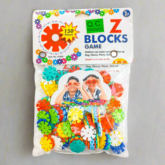 Z Blocks - 150Pcs  | Creative blocks for kids | Blocks for preschoolers | Smart Activity Fun & Learning Blocks | Play blocks | Block play set | For kids age 3+ years