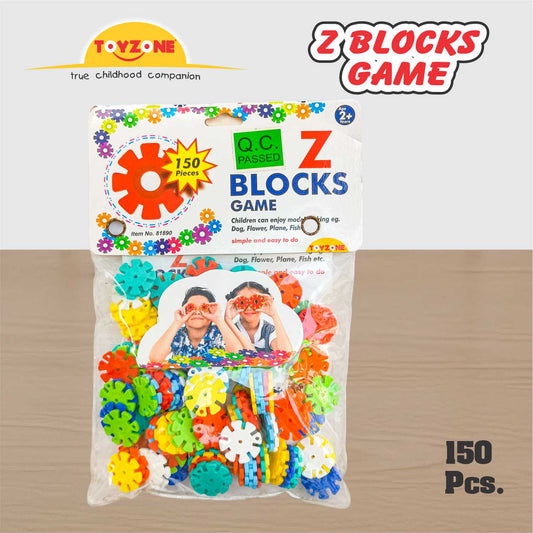 Z Blocks - 150Pcs  | Creative blocks for kids | Blocks for preschoolers | Smart Activity Fun & Learning Blocks | Play blocks | Block play set | For kids age 3+ years