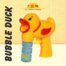 Load image into Gallery viewer, Bubble Duck Gun | Bubble Gun Toy | Bubble Blower | Bubble maker for Kids | Portable Bubble Machine | Outdoor &amp; Indoor activity toy | Music with Soft Light | Colorful Bubbles | Cool bubble toy | For kids age 3+ years
