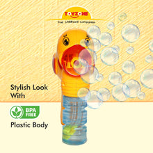 Load image into Gallery viewer, Bubble Duck Gun | Bubble Gun Toy | Bubble Blower | Bubble maker for Kids | Portable Bubble Machine | Outdoor &amp; Indoor activity toy | Music with Soft Light | Colorful Bubbles | Cool bubble toy | For kids age 3+ years
