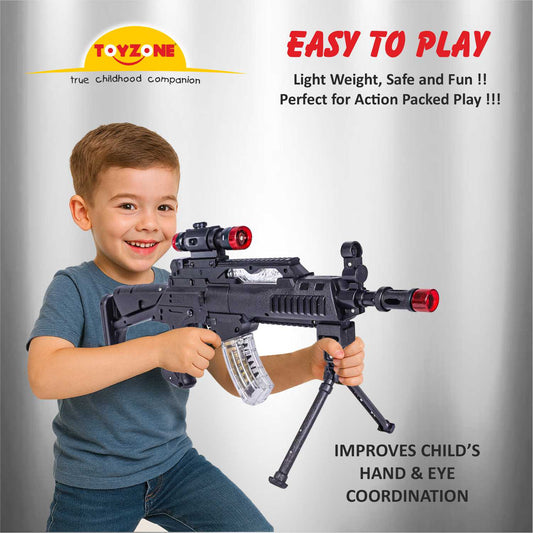 Combat Top Gun | Shooting Gun | Role Play Toy | Compact Toy Gun | Imaginative Play Gun | For Kids 3+ years