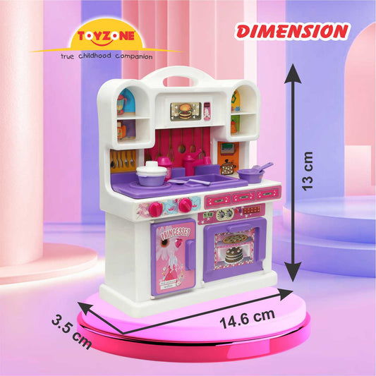 Disney Princess Kitchen Set | Kids Kitchen Set | Role Play Set | Pretend Play Kitchen Accessories Set | Cooking set | Miniature Household Set | For Kids age 3+ years