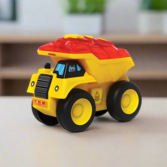 Dumper Bump 'N' Go | Lights & Sound | Musical Baby Toy | Baby Dance Toy | Active Play Toy | Battery Operated Toy | Educational Toy for Infants | Infant Sensory Play Toy | For New Born & Toddlers