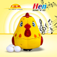 Load image into Gallery viewer, Hello Hen Bump &#39;N&#39; Go | Lights &amp; Sound | Musical Baby Toy | Baby Dance Toy | Active Play Toy | Battery Operated Toy | Educational Toy for Infants | Infant Sensory Play Toy | For New Born &amp; Toddlers
