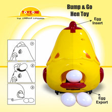 Load image into Gallery viewer, Hello Hen Bump &#39;N&#39; Go | Lights &amp; Sound | Musical Baby Toy | Baby Dance Toy | Active Play Toy | Battery Operated Toy | Educational Toy for Infants | Infant Sensory Play Toy | For New Born &amp; Toddlers
