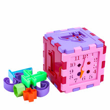 Load image into Gallery viewer, My First Cubie | Early learning cube toy | Interactive learning toy | Shape sorting toy | Multi-functional educational cube | Play and learn Activity cube | Tactile learning toy | Early childhood development toys for toddlers
