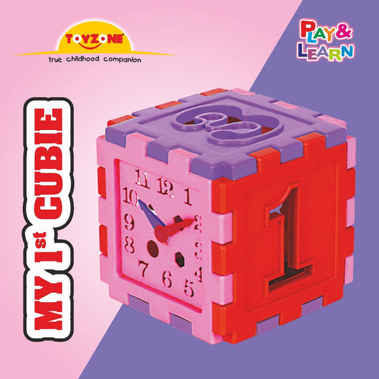 My First Cubie | Early learning cube toy | Interactive learning toy | Shape sorting toy | Multi-functional educational cube | Play and learn Activity cube | Tactile learning toy | Early childhood development toys for toddlers