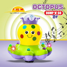 Load image into Gallery viewer, Octopus Bump &#39;N&#39; Go | Lights &amp; Sound | Musical Baby Toy | Baby Dance Toy | Active Play Toy | Battery Operated Toy | Educational Toy for Infants | Infant Sensory Play Toy | For New Born &amp; Toddlers
