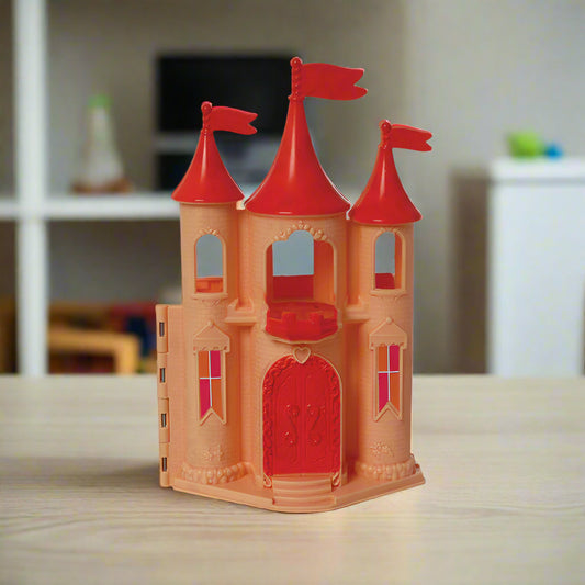 Dora Doll House - Red | Girls Role Playset | Pretend Play | Doll House with Furniture | Dollhouse Accessories | Imaginative Play | Playhouse | For Kids Age 3+ years