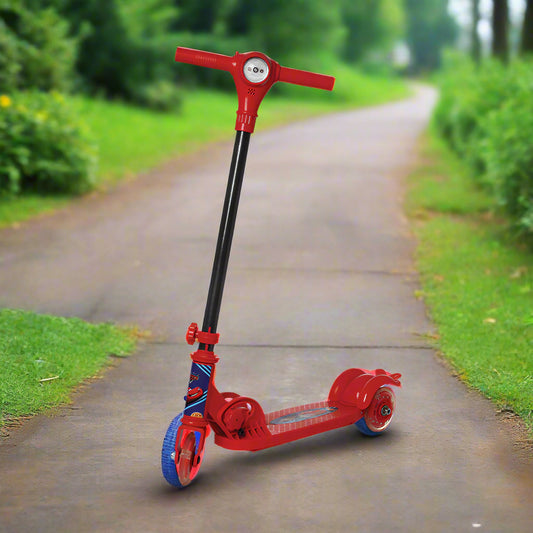 Disney Cars ZOLO X Scooter | Kids Scooter | Adjustable & Foldable Scooter | Skateboard Scooter | Rear Brake Scooter for kids | Foldable Kids Scooter | For Kids age 5+ years