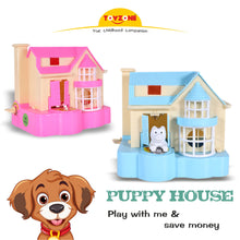 Load image into Gallery viewer, Coin Bank - Puppy House _Blue | Classic Puppy House Toy | Coin Collecting Bank for Kids | Fun Piggy Bank | Money Saving Bank Toy | Cute Puppy Coin Bank | Kids&#39; Coin Storage Toy | For Kids 2+ Years
