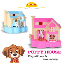 Load image into Gallery viewer, Puppy House Coin Bank - Pink | Classic Puppy House Toy | Coin Collecting Bank for Kids | Fun Piggy Bank | Money Saving Bank Toy | Cute Puppy Coin Bank | Kids&#39; Coin Storage Toy | For Kids 2+ Years
