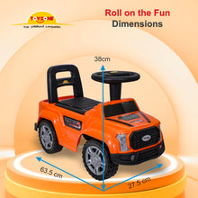 Load image into Gallery viewer, Raptor Ride on - Orange | Car for Kids | Toddlers Push Car with Backrest | Music &amp; LED Light | Under Seat Storage | For kids 2+ Years
