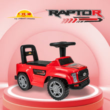 Load image into Gallery viewer, Raptor Ride on - Red | Car for Kids | Toddlers Push Car with Backrest | Music &amp; LED Light | Under Seat Storage | For kids 2+ Years
