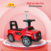 Load image into Gallery viewer, Raptor Ride on - Red | Car for Kids | Toddlers Push Car with Backrest | Music &amp; LED Light | Under Seat Storage | For kids 2+ Years
