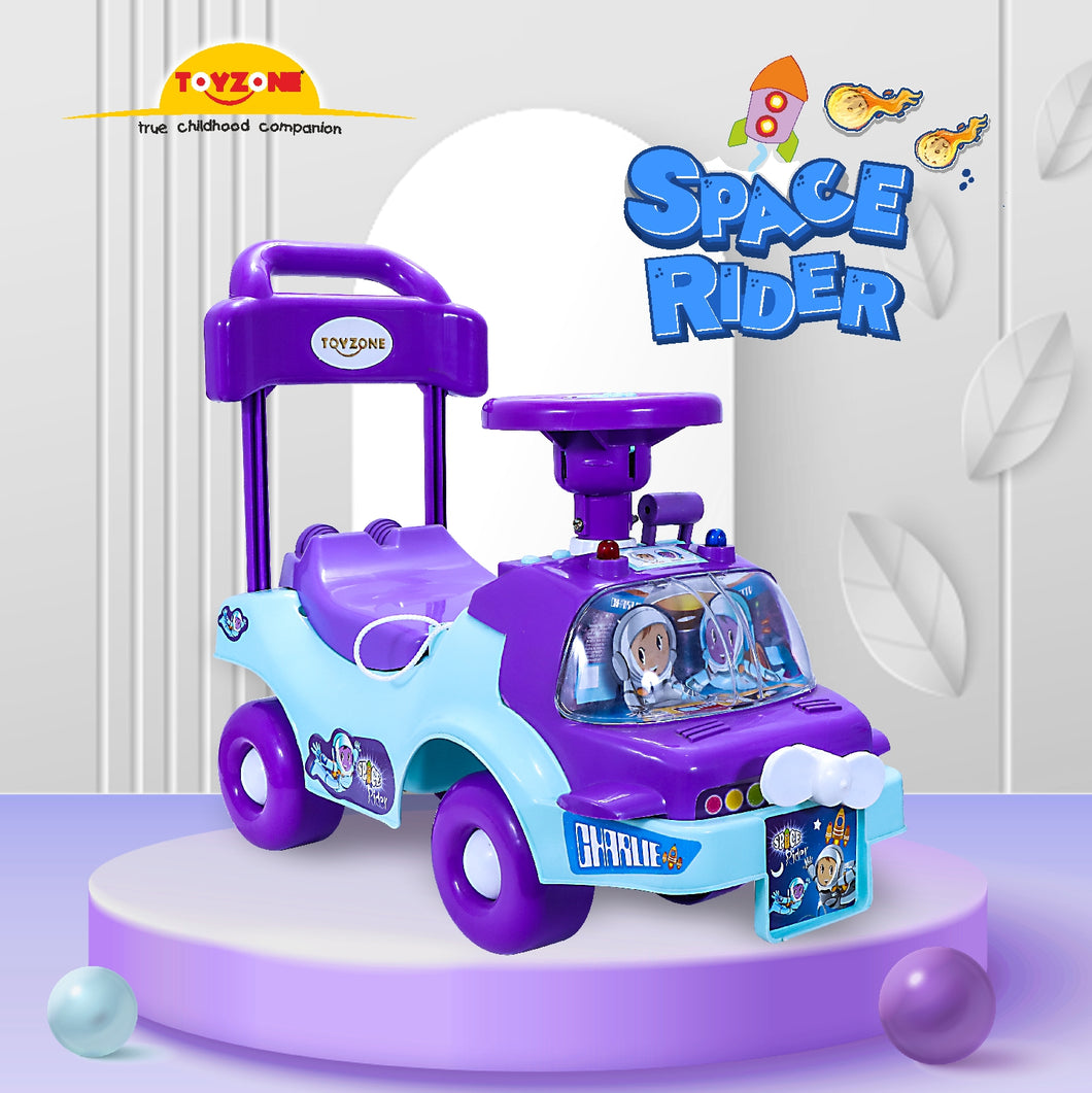 Space Rider | Push Ride-on | Push Car with Storage | Ride-On Car with Backrest | Ride On for Toddlers | For Kids 3+ years