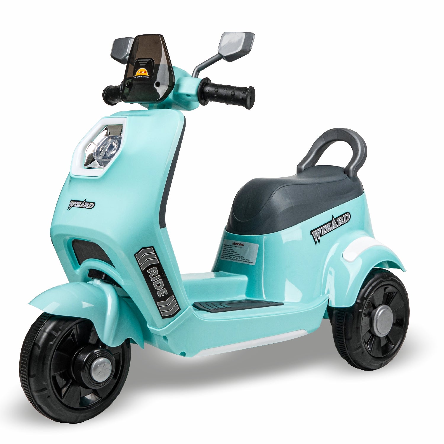 Wizard Electric Scooty - Blue | Rechargeable Scooty | Powered by 6V & 4.5 AH Battery | Bluetooth Music & Lights | For 2 to 8 Years Old